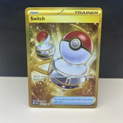 Switch 151 Gold Ultra Rare 206/165 Scarlet & Violet Pokemon TCG NM+ - Image 1