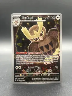 Noctowl SVP 141 Black Star Promo Holo Pokemon TCG Stellar Crown NM Condition - Image 1