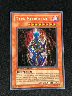 YUGIOH DARK NECROFEAR MC1-EN005 SECRET HP/CREASES - Image 1