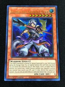 YUGIOH MISPRINT! SENKO THE SKYBOLT STAR BLCR-EN036 1ST ULTRA - Image 1