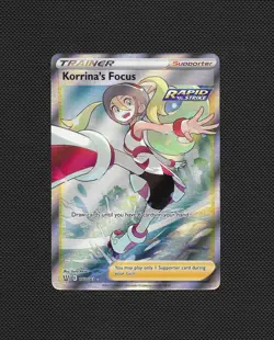 Korrina's Focus - 160/163 - Pokemon Battle Styles Sword Shield Full Art Card NM - Image 1