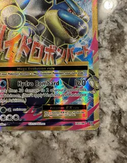 Mega Blastoise EX 102/108 Full Art Ultra Rare Holo XY Evolutions Pokemon Card - Image 5
