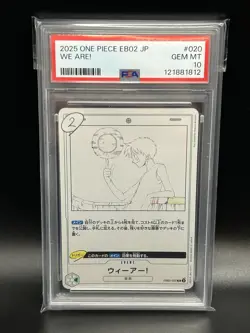 2025 WE ARE! EB02-020 Anime 25th Collection Japanese One Piece Card PSA 10 - Image 1