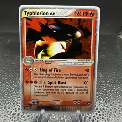 Pokemon TCG Typhlosion EX Sandstorm Holo Ultra Rare Card 99/100 LP/NM - Image 1