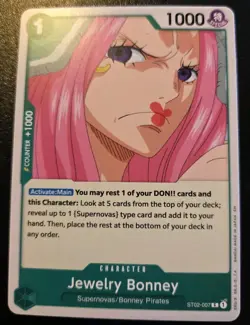 Jewelry Bonney ST02-007 Common The Best Vol. 2 One Piece Card Game - Image 1