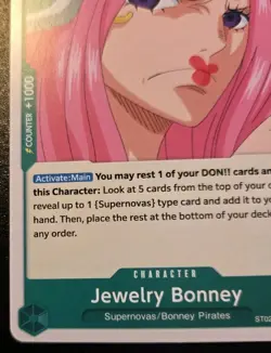 Jewelry Bonney ST02-007 Common The Best Vol. 2 One Piece Card Game - Image 4
