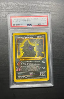Pokemon Card Shining Tyranitar 113/105 Neo Destiny 2002 PSA 4 - Image 3