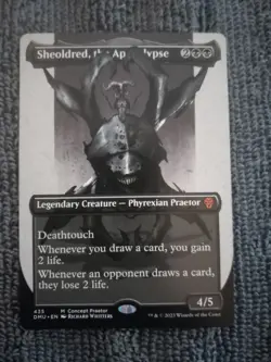 Sheoldred, the Apocalypse (Concept Praetor) Phyrexia (Little Bend On Card) MTG - Image 1