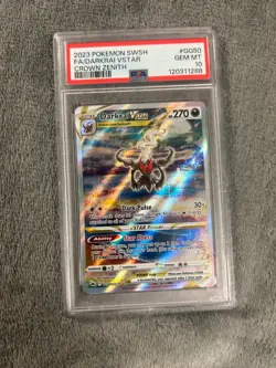 2023 Darkrai VSTAR GG50/GG70 Crown Zenith Pokemon Card PSA 10 Full Art Holo - Image 1