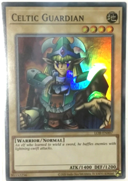 Celtic Guardian - LOB-EN007 Super Rare YuGiOh TCG Card - Image 1