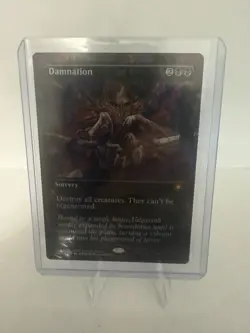 Magic the Gathering Foil Borderless Card Damnation, NM, Special Guests (SPG) - Image 1