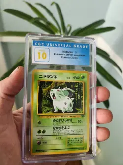(POP 13) CGC 10 PRISTINE Pokemon Nidoran Female Jungle Japanese #029 Card - Image 1