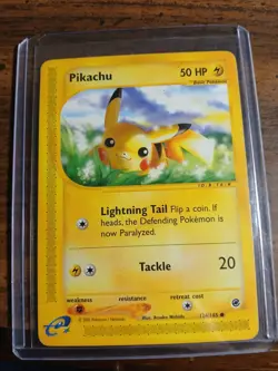 Pokemon TCG Pikachu Ereader Promo Card 124/165 Near Mint - Image 1