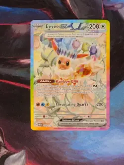 Pokemon Eevee EX Prismatic Evolutions Card 167 Special Illustration Rare NM-MT - Image 4