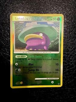 Lotad (Shiny) SH4-12 Platinum Reverse Holo Pokemon Card TCG - Image 1