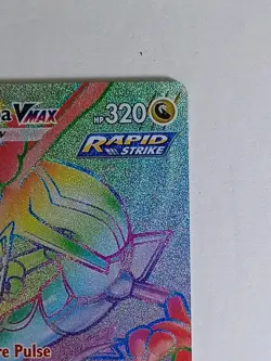 Pokemon TCG Rayquaza VMAX Holo Rainbow Secret Rare Card Evolving Skies 217/203 - Image 4
