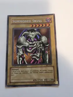 Summoned Skull BPT-002 Secret Rare Limited Edition Yu-Gi-Oh Card Light Played LP - Image 1