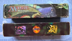 RARE Vintage 1998 Card Storage Box Black Juzam Djinn Magic the Gathering x2 - Image 3