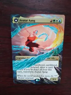 Avatar Aang MTG Avatar The Last Airbender Hand Painted Extended Full Altered Art - Image 2