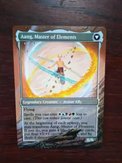 Avatar Aang MTG Avatar The Last Airbender Hand Painted Extended Full Altered Art - Image 3