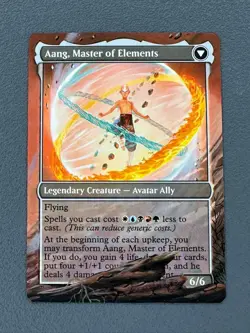 Avatar Aang MTG Avatar The Last Airbender Hand Painted Extended Full Altered Art - Image 5