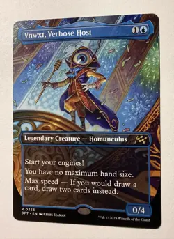 Vnwxt, Verbose Host Borderless - DFT 0356 - NM - MTG Magic - Image 1