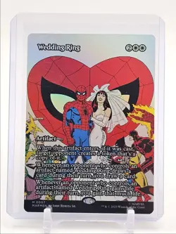 WEDDING RING 2025 MTG MARVEL SPIDER-MAN BORDERLESS FOIL Q0646 - Image 1