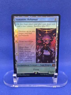 Magic the Gathering Final Fantasy Summon Bahamut 0001 Foil Mythic NM - Image 1