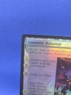 Magic the Gathering Final Fantasy Summon Bahamut 0001 Foil Mythic NM - Image 3