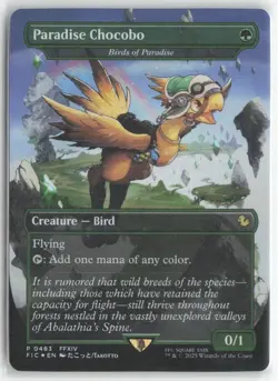 Paradise Chocobo Borderless FOIL MTG Final Fantasy Nm/M 🔮 - Image 1