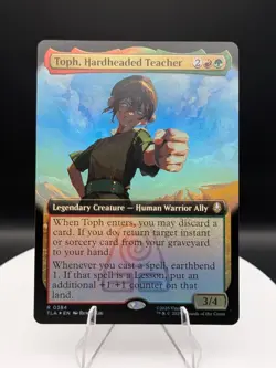 Toph, Hardheaded Teacher (Borderless) FOIL: Avatar ATLA MTG (NM) - Image 1