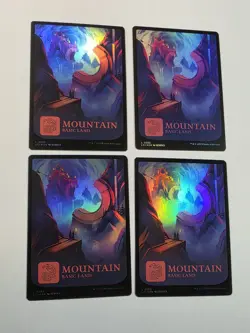 4x Mountain - Foil - Lost Caverns of Ixalan - Near Mint - MTG - Image 1