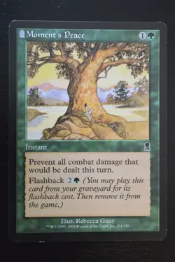 Magic The Gathering MTG MOMENT'S PEACE Odyssey LP Lightly Played - Image 1