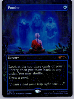 Ponder #2292 (NM) (Rainbow Foil) Secret Lair Avatar SLD MTG - Image 1