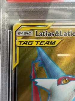 Pokemon Sun & Moon Team Up Latias & Latios GX 169/181 Full Art PSA 9 - Image 3