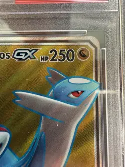 Pokemon Sun & Moon Team Up Latias & Latios GX 169/181 Full Art PSA 9 - Image 4