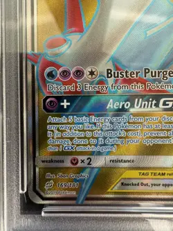 Pokemon Sun & Moon Team Up Latias & Latios GX 169/181 Full Art PSA 9 - Image 5