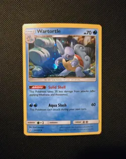 2019 Pokemon TCG Wartortle 34/214 Cosmos Holo SWIRL Unbroken Bonds -NM+ w/ Swirl - Image 1