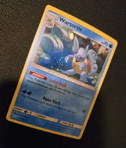 2019 Pokemon TCG Wartortle 34/214 Cosmos Holo SWIRL Unbroken Bonds -NM+ w/ Swirl - Image 3