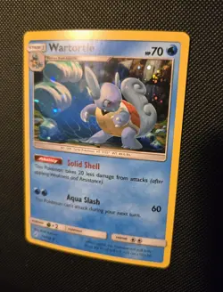 2019 Pokemon TCG Wartortle 34/214 Cosmos Holo SWIRL Unbroken Bonds -NM+ w/ Swirl - Image 4