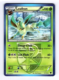 Leafeon (Team Plasma) Plasma Freeze #11 (2013) Rare LP Pokemon - Image 1
