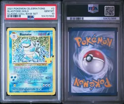 Pokemon TCG Blastoise Celebrations Classic Collection 2/102 PSA 10 Gem Mint - Image 3