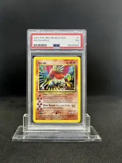 2001 Pokemon Neo Revelation Ho-oh Holo 7/64 Unlimited PSA 7 Near Mint NM English - Image 1