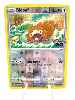 Bidoof 059/078 - Pokemon Go - Ditto - Unpeeled - Pokemon - NM - Image 1
