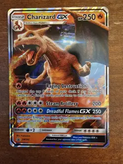 Pokemon TCG Charizard GX SM195 Holo Ultra Rare Black Star Promo NM Condition - Image 1