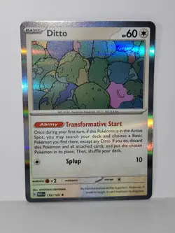 Ditto 132/165 Holo Rare Pokemon TCG Scarlet & Violet 151 - Image 1