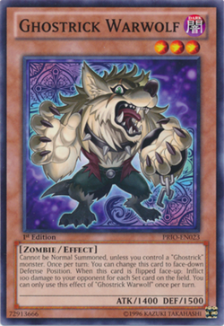 Ghostrick Warwolf - PRIO-EN023 - Common - 1st Edition - Yugioh - Image 1