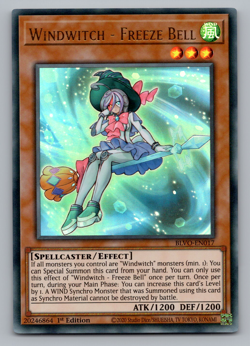 Windwitch - Freeze Bell - BLVO-EN017 - Ultra Rare - 1st Edition Yugioh - Image 1