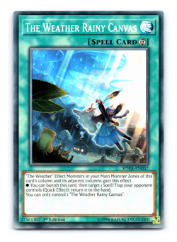 The Weather Rainy Canvas - SPWA-EN037 - Super Rare - 1st Edition Yugioh - Image 1