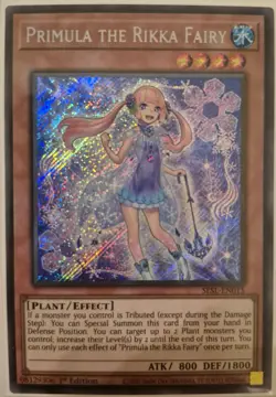 YuGiOh Primula the Rikka Fairy Secret Rare 1st Edition SESL-EN015 - Image 1